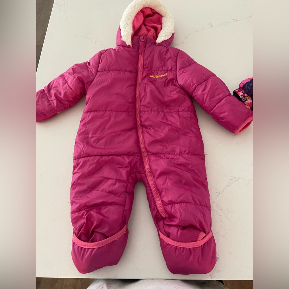 Baby Girl Infant Snow Bibs One Piece